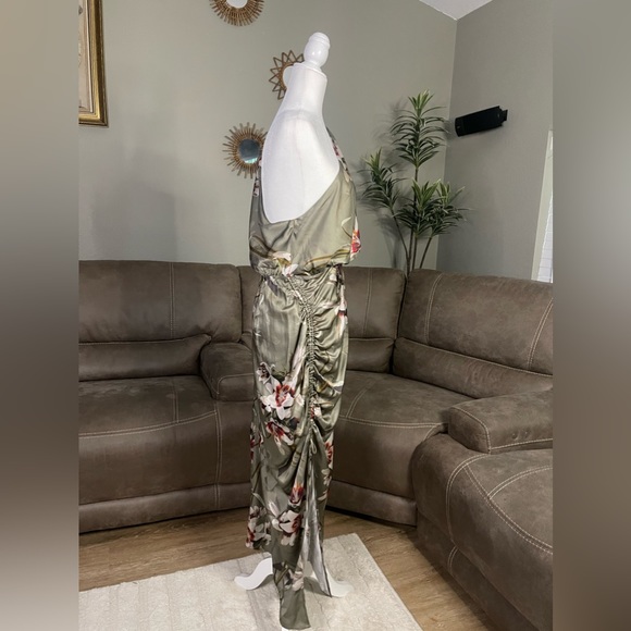 🔥SEXY🔥NWT Allsaints Laura Dorada Silk One Shoulder Dress US Sz 0 - Picture 11 of 16